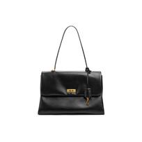 Charles & Keith Kerry Messenger Bag With Pendant Women Shoulder Bag Black Cream Burgundy CK2-20782514 Without Gift Box,Cream Milk White black