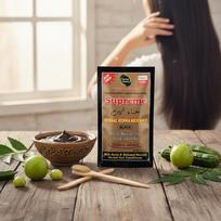 Supreme Herbal Henna Mehandi Powder for Hair (Black) | Natural Hair Color with Amla & Shikakai | Chemical-Free Herbal Mehandi for Smooth, Silky & brown