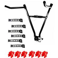 3 Bikes Carrier Rack Steel V-Rack Trunk Mount Bicycle Car Rack Holder Stand SUV Rear Rack RV Suspension MTB Tailstock Rear Mount 1Set black