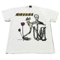 Vintage NIRVANA Incesticide 1992 GIANT Band XL Single Stitch White Shirt REPRINT L gray