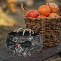 Creepy Skeleton Hand Candy Bowl with Glowing Eyes Halloween Decoration pilka
