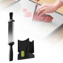 Manual Meat Slicer Portable Slicing Machine for Korean BBQ Beef Kitchen grey pilka