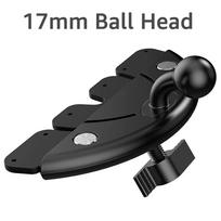 Car CD Slot Mobile Phone Holder Accessories 17mm Ball Head Base for Car CD Slot Mount for iPhone Samsung Xiaomi GPS Brackets black
