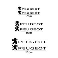 6 dalių dekoratyvūs lipdukai automobilių stabdžių suportų dangteliams Peugeot 408 508 2008 5008 308 3008 208 206 307 301 207 407 107 205 automobilių dalys juoda