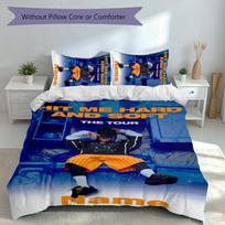 3pcs Custom Name Billie Eilish Set,Includes 1 Duvet Cover and 2 Pillowcases,All-season Bedroom Decor 140cmx200cm