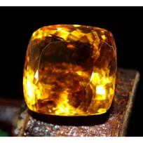 Natural Yellow Sapphire Sri Lanka Cushion 50-52 Ct Certified VVS Loose Gemstone geltona