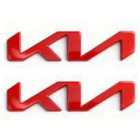Car Front Head Hood Bonnet RTJSE4 Emblem Rear Trunk Logo Stickers For KIA EV6 Stinger RIO Sorento Picanto Ceed Borrego Syros K4 K5 K8 4 X 17cm
