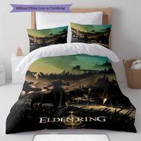 Elden Ring Bedding Quilt Set Quilt Cover Pillowcase Home Decoration Birthday Gift (1 * duvet cover + 2 * pillowcase, without core) 135x200cm gray
