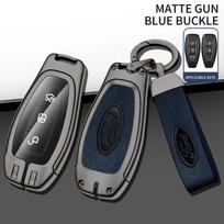 Metalinis Odinis Nuotolinio Raktų Dėklas Apsauginis Dangtelis Ford Puma Grand C-Max Focus Mondeo Kuga j278 Fiesta EcoSport Transit gray
