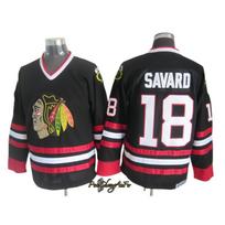 Mens Retro Embroidered Ice Hockey Jersey Black Hawks Style Cotton Winter Sport Uniform