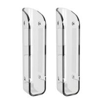 Kitchen Scale Wall Mount Holder Pair, Plastic Adhesive Rack Set of 2 for Daily Scale Storage and Counter Space Use