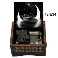 Famous Moon River Wooden Wind Up Music Box Special Musical Girlfriend Lover Birthday Valentine's Day Gift Choice 3 42-E34-wind
