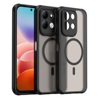 Xiaomi Redmi 17 5G telefono dėklas, magnetinis smūgiams atsparus telefono dėklas, hibridinis apsauginis dangtelis Xiaomi Redmi 17 5G juoda