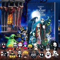 Halloween Advent Calendar Zombie Countdown Decoration 3D Doomsday Figurine Horror Blind Box for Kids Party