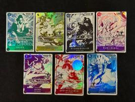 One Piece Card Game 4th Anniversary Four Emperors 7 Set JP NM blue