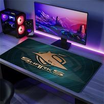 Cronulla Sharks Color Mouse Pad Large Gaming Table Cushion Non-slip Laptop Tablet Big Mousepad XXL Mat Mini PC Playmat With Lock edge 30cmx60cm(11.8x23.6inch) pink