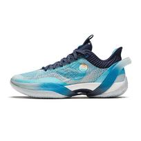 Anta Three Points Rain 1 Generation Shock Absorption Wear Resistant Low Top Basketball Shoes Men sneaker Water-Rhythm-Blue 912331102S-3 42.5