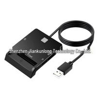 Cross-Border Multi-Function Smart Card Reader: Bank, Tax Return, ID, SIM & Mobile USB Hub. gray