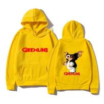 Women Men Gremlins Gizmo Kawaii Printed Hoodies Quality Casual Clothes Leisure Sportswear Fashion Trend Pullovers 5XL yellow