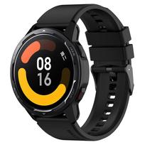 22 mm silikoninis laikrodžio dirželis Xiaomi Mi Watch Color 2 sportiniam laikrodžiui Mi Watch Color dirželis Xiaomi Watch S1 Active laikrodžiui Xiaomi Mi Watch S1 juoda