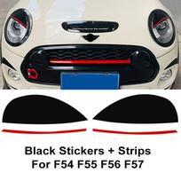Car Headlight Eyelid Light Eyebrow Lamp Decoration Stickers For Mini Cooper S Clubman F54 F55 F56 F57 F60 Countryman Accessories Sticker F54F55F56F57 white