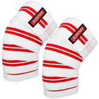 Aolikes Knee Wraps With Strap For Squats Weightlifting Powerlifting Leg Press Cross Training Support red
