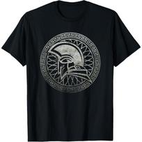 Spartan Warrior Helmet Ancient Greek Vintage T-Shirt XXXXXL juoda