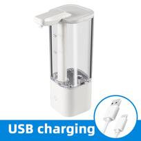 Smart Touchless Automatic Dish Soap Dispenser for Kitchen Sink 550ml High Capacity Save Detergent Liquid Detergent Dispenser Rechargeable gray