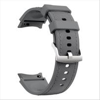 Silikoninė+Odinė apyrankė Samsung Galaxy Watch 7 6 5 4 FE 40mm 44mm Apyrankė Riešo juosta Watch 6 4 Classic 43/47mm 42/46mm Correa 5 Pro 45mm gray
