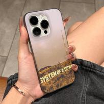 Metal System Of A Down Band Phone Case For IPhone 17 16 15 11 12 13 14 Pro Max Soft Corrugated Silicone Cover Case iPhone 12 pro white
