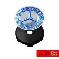 56/60mm Automobilio rato stebulės dangtelis Automobilio emblemos lipdukai Modifikavimo priedai Mercedes Benz G S R C E B A klasėms GLA GLK C180 E300 S200 uhdx40