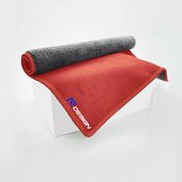 RDESIGN R Emblem Logo Cleaning Drying Cloth Car Wash Rags Double Layer For Volvo XC90 XC60 XC40 V90 S90 V40 V60 S60 S80 xc70 v70 IV2 Coral Fleece red