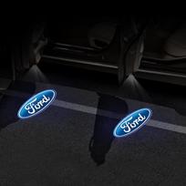 2 vnt. automobilio pasitikimo šviesos durų šoninis projektoriaus lempos priedas Ford Mondeo Fiesta Mustang FOCUS Kuga Fusion Max 2007-2008 Escape GT9