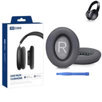 XDcase Protein‑Leather Ear Pads for Bose QC35 / QC35 II, Soft Memory Foam Ear Cushions with Pry Tool For Bose QuietComfort 35 / 35 II