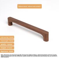 Šiaurietiško stiliaus spintelės rankenėlės Riešuto medžio drabužinės rankenėlės Minimalistinės stalčių rankenėlės Interjero dizainas Walnut Wood-C