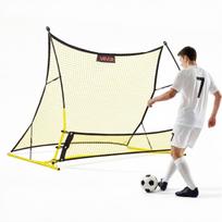 VEVOR Soccer Rebounder Net, 2-in-1 Soccer Goal Rebounder, Thickened Fiberglass Poles Iron Pipe for Control, Passing Practice 183 x 108.5 x 141 cm