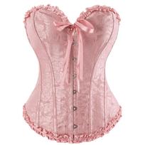 Be petnešėlių nėriniuotas kaulėtas korsetas: Liekninantis pilvo formuotojas & Klostyta vestuvinė palaidinukė S Waist 64-69CM white