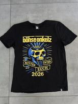 BöHse Onkelz Grupės Mitten Unter Euch 2026 M. Turo Grafinis Marškinėlis Y2k Dydelis Unisex Laisvalaikio Roko Gerbėjo Trumpomis Rankovėmis S gray