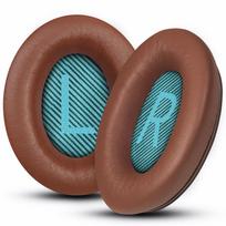 Elite Sheepskin Replacement Ear Pads for Bose QCSE QC45 QC35 Ii QC25 QC15 QC2 AE2 AE2i AE2w SoundTrue SoundLink QC15 25 AE2 brown blue