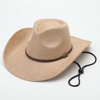 Classic Western Cowboy Hat Suede Top Hat European and American Knight Hat Men's and Women's Fashion Versatile Sunshade Sunscreen Hat M（56-58cm） black