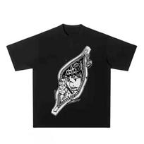 JoJo Bizarre Adventure Bruno Bucciarati Zipper Manga Art Black Anime Graphic T-Shirt Unisex Oversized Y2K Streetwear Cotton Tee 4XL gray