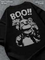 T-shirt fnaf print on the back 3XL gray