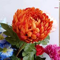 Gailardija Chrizantema Dirbtinės Ir Didelės Bijūnų Gėlės Namų Dekoro Ir Fotografijos Rekvizitams Orange gaillardia