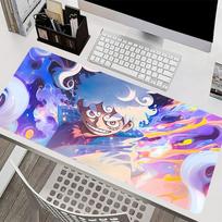 Hot Anime Mouse Pad Large Desk Mats Smooth Carpet Gaming Accessories OOne PPiece Luffy Extended Mousepads Game Laptop Desk Mat 800x300x2mm blue