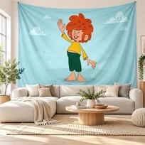 Pumuckl sienos gobelenas Namų dekoras Kabantis audinys Meno fonas Gobelenas miegamajam 150cmx200cm