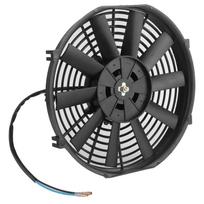 10in 12V 80W Slim Electronic Cooling Fan 2100RPM Air Flow Rate 10 Straight Blades Universal