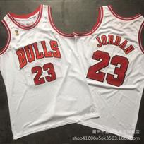 Chicago Bulls 23 Rose Pippen Rodman Embroidered Basketball Jersey Cotton Mens Sportswear Fall Embroidered XXL brown