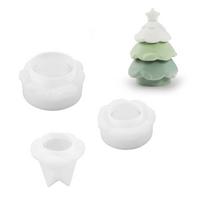 Ghost Gypsum Silicone Mold Epoxy Resin Candlestick Silicone DIY Christmas Tree DIY Mold  Storage Tree Set