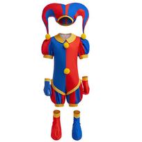 Nuostabus skaitmeninis cirkas Pomni vaikiškas Cosplay kostiumas mergaitei berniukui Helovinas Princesė 4 vnt. Rinkinys Karnavaliniai rinkiniai Mergaitė Animacinis 11-12T (Tag 160) blue