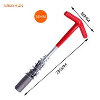 16 mm universali žvakės raktas, 14 mm prailgintas sukimo momento įrankis automobiliui ir motociklui. red